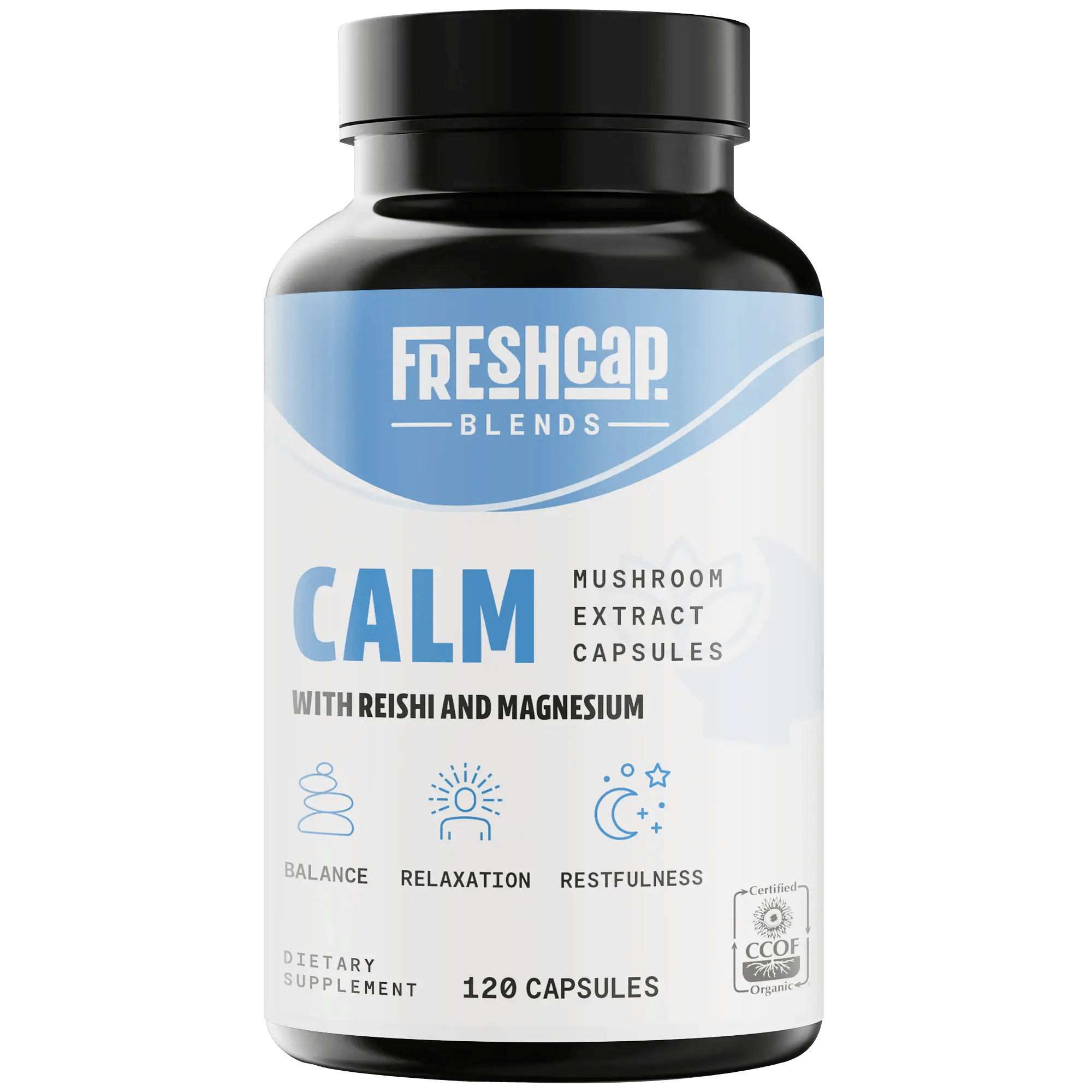 Calm Blend Capsules, 120 count FreshCap Mushrooms
