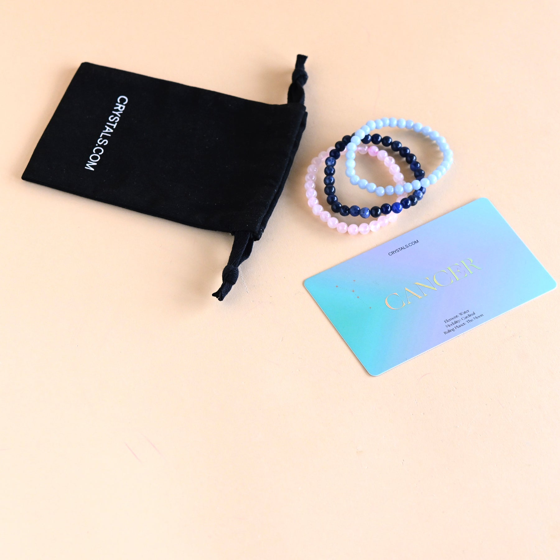 Cancer Bracelet Trio CRYSTALS.COM