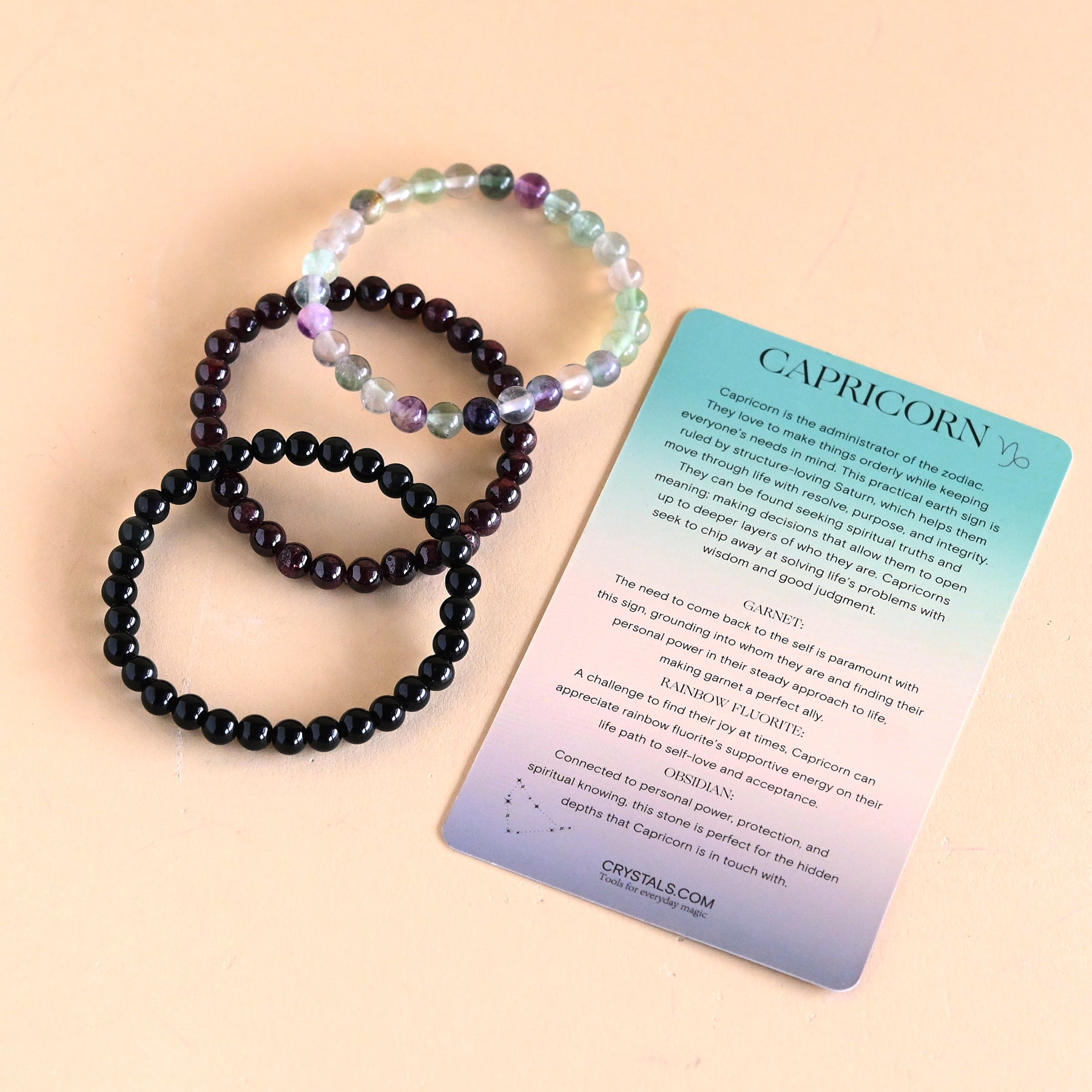 Capricorn Bracelet Trio CRYSTALS.COM