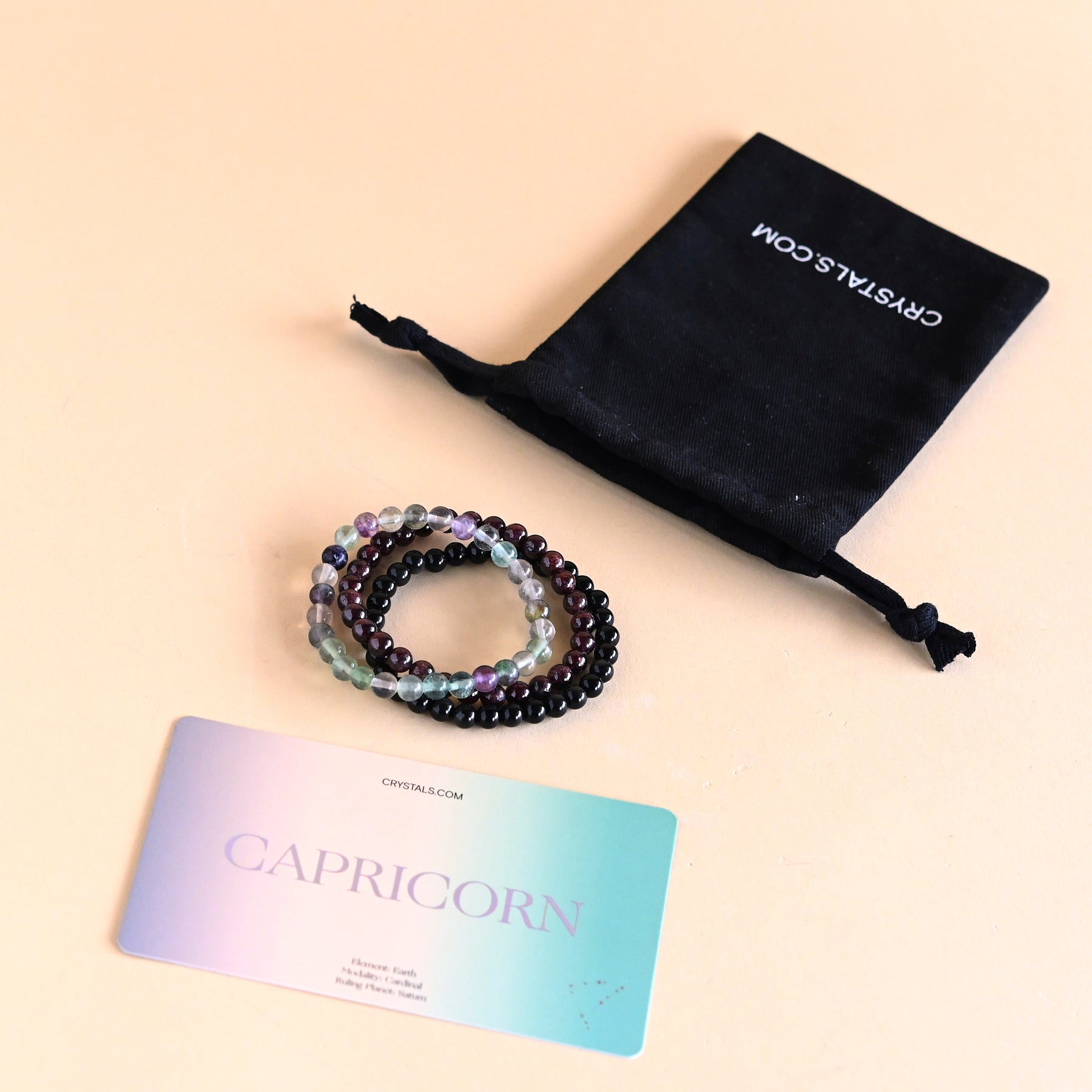 Capricorn Bracelet Trio CRYSTALS.COM