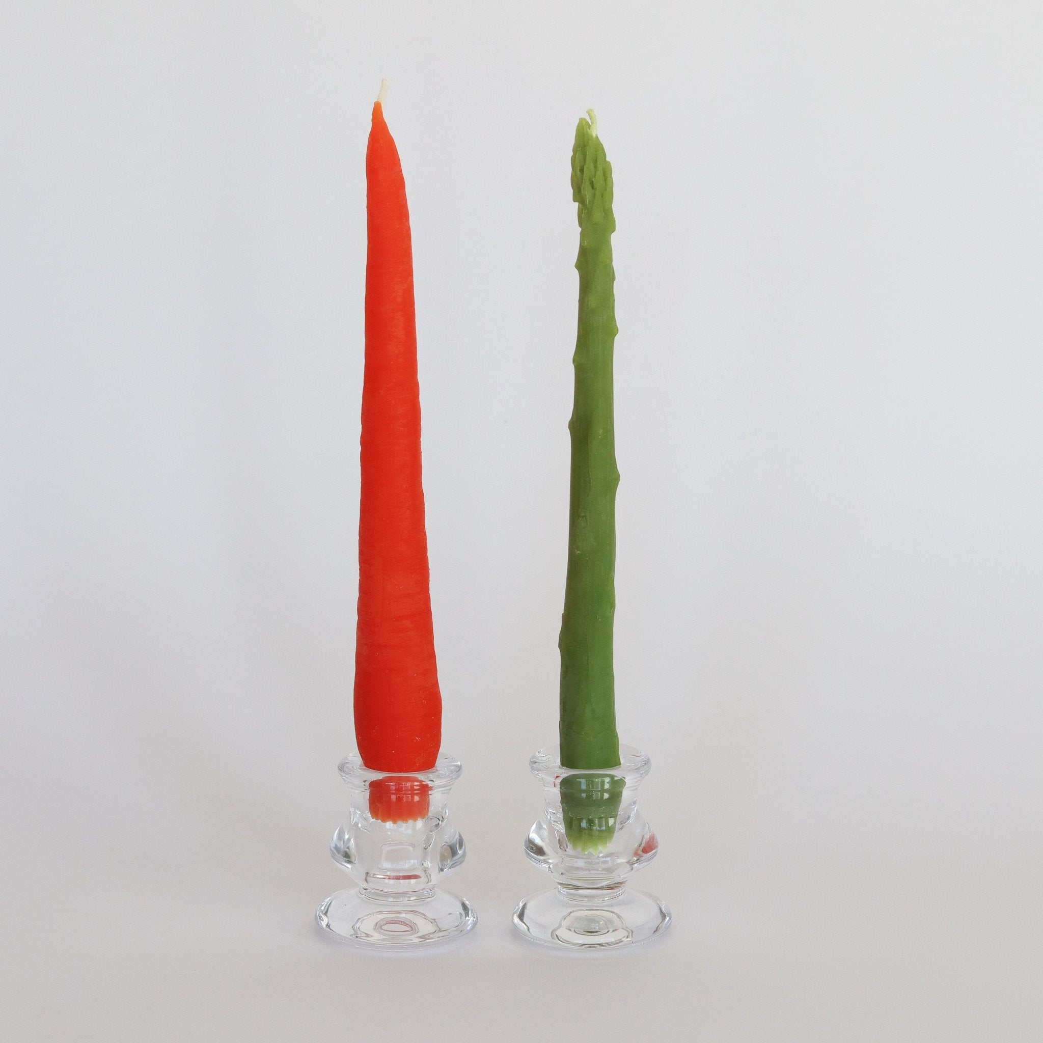 CARROT & ASPARAGUS TAPER BEESWAX CANDLE - SET OF 2 Happy Organics