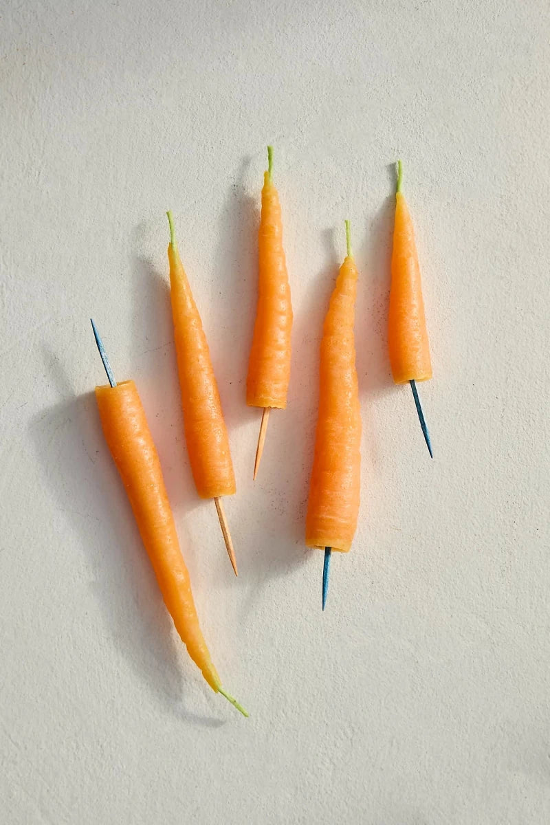 Carrot Birthday Beeswax Candles Happy Organics