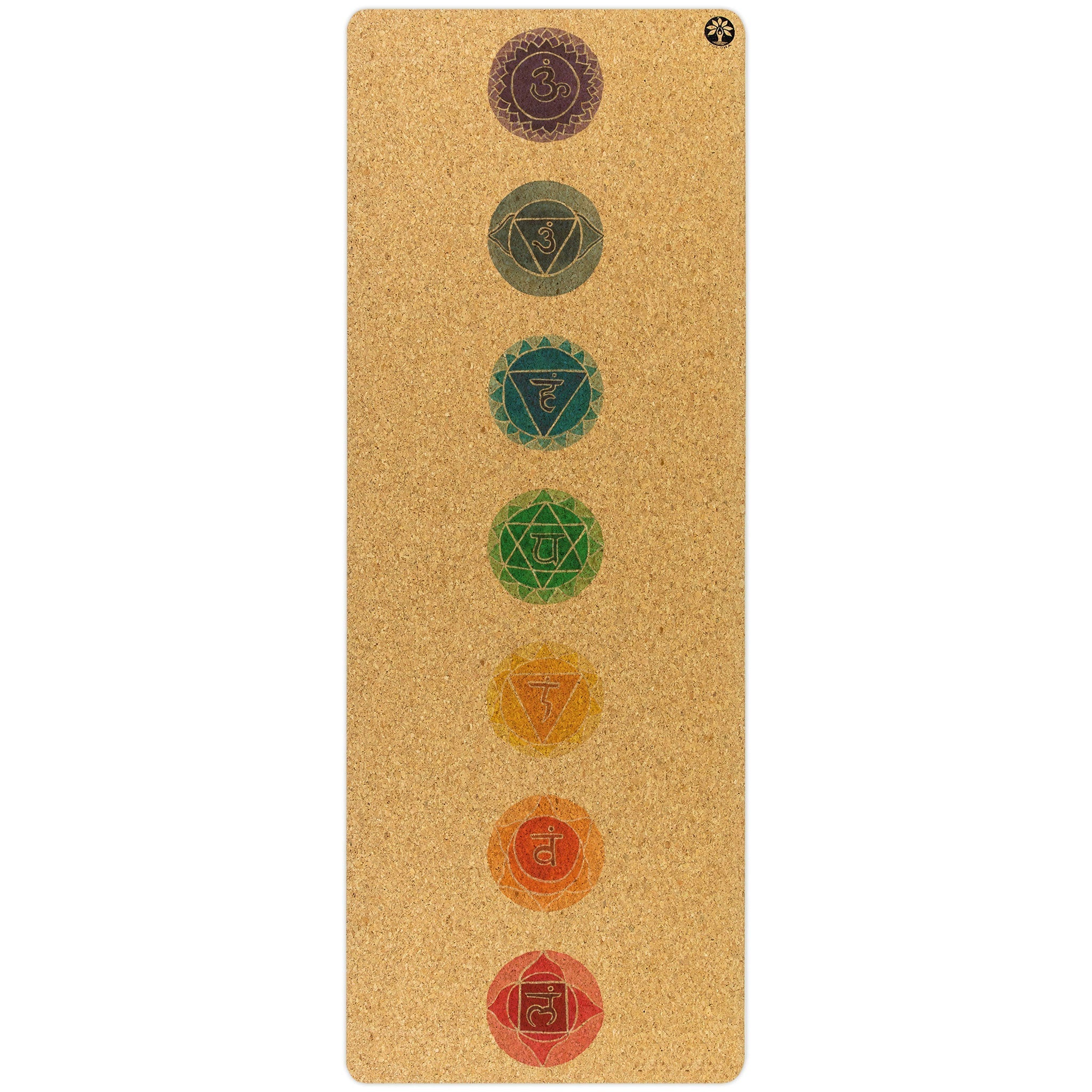 Chakras Original Cork Yoga Mat Yoloha Yoga