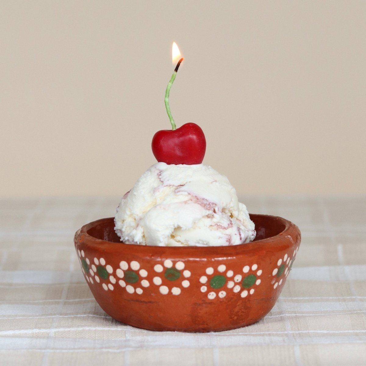 Cherry Beeswax Birthday Candles Happy Organics