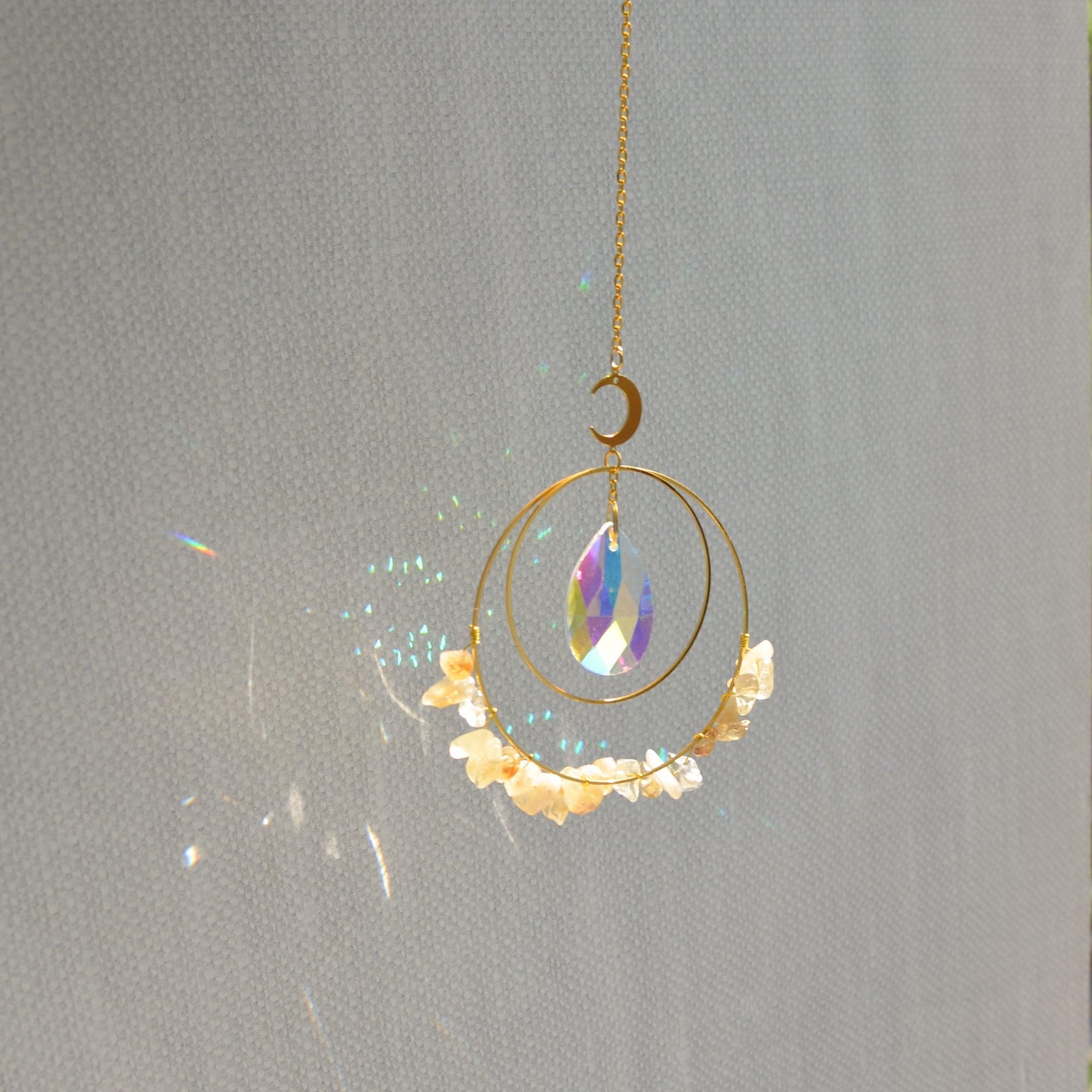 Citrine & Crystal Suncatcher CEDAR AND MYRRH