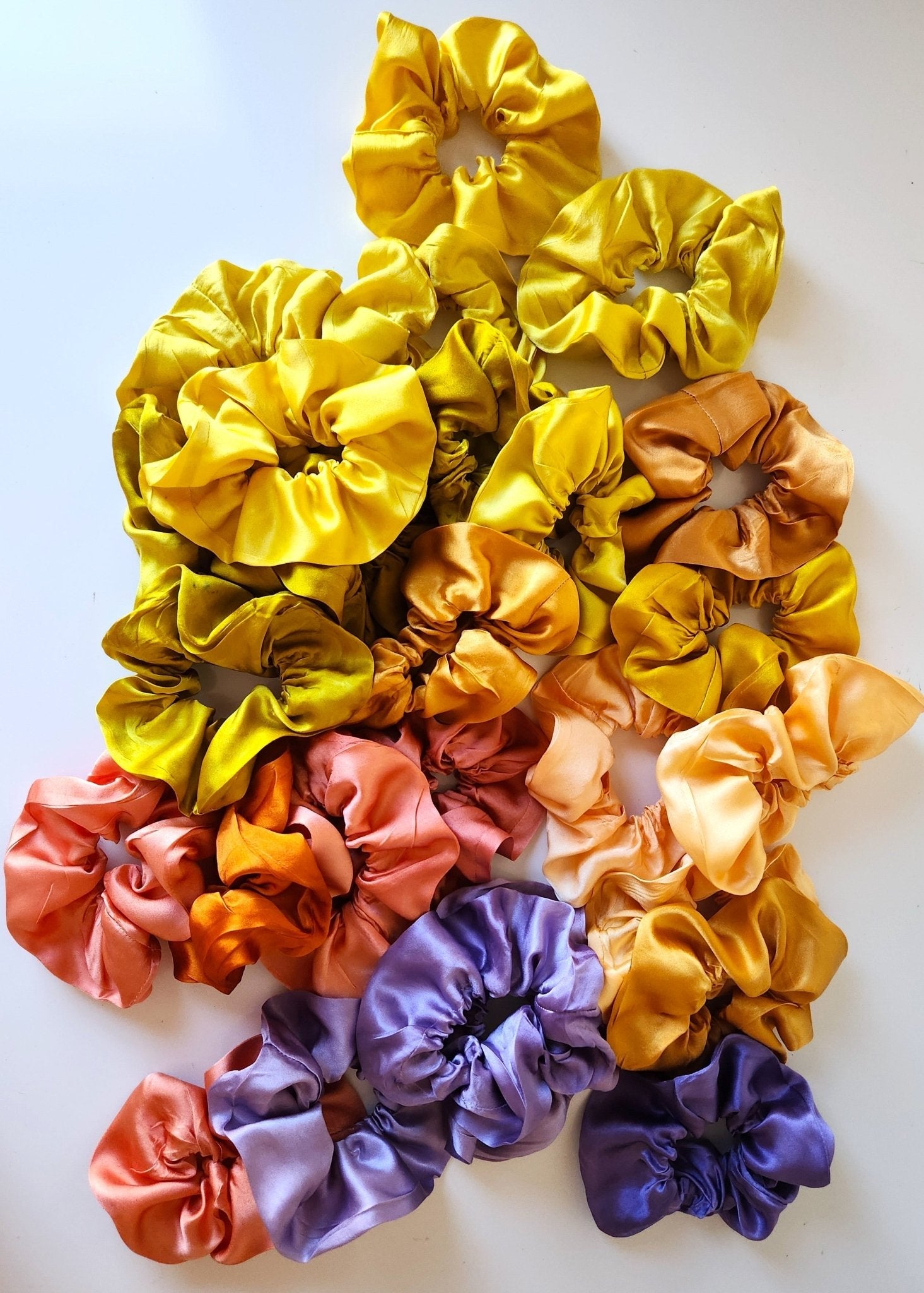 COLOR POP! Solid Botanically Dyed Silk Hair Scrunchie dyekween