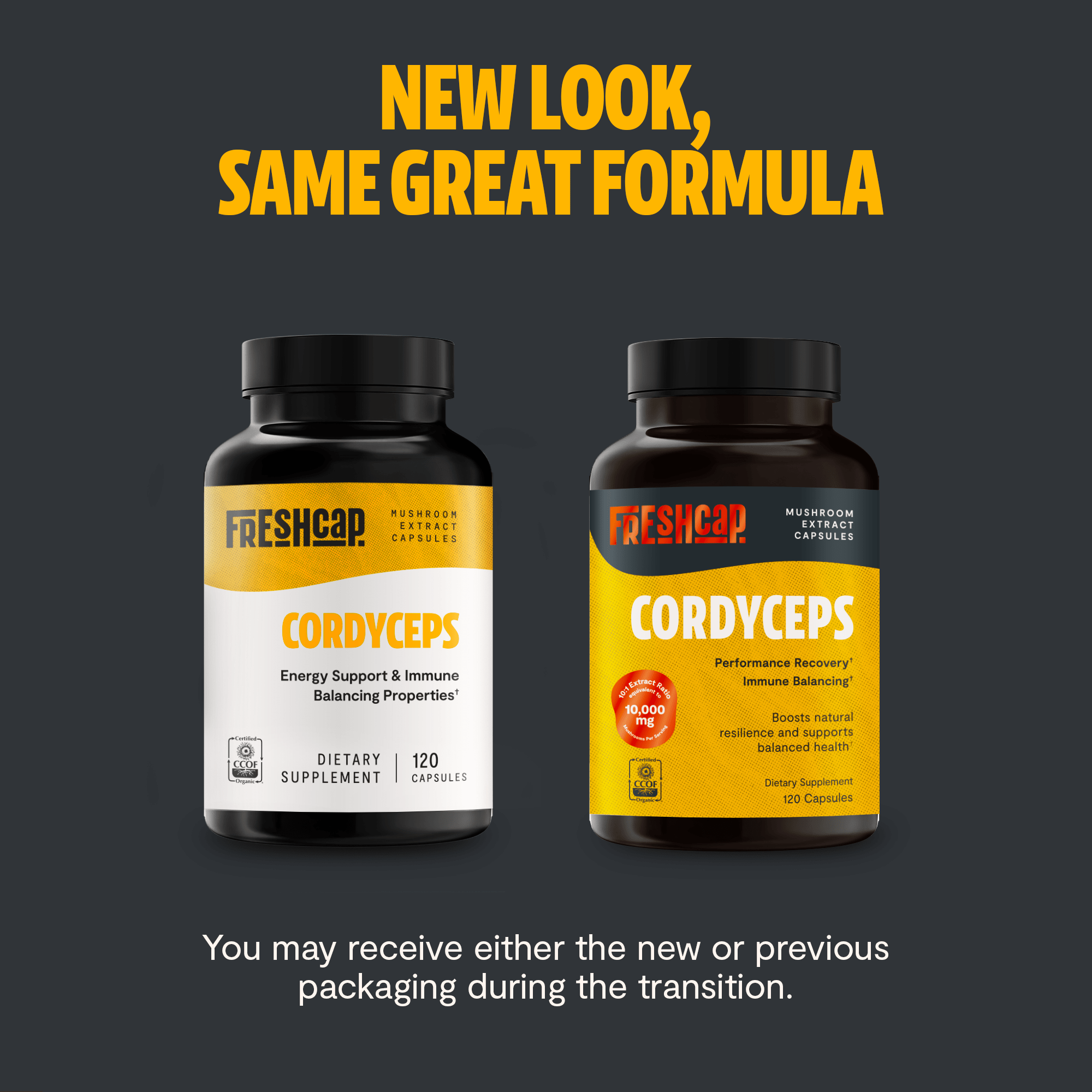 Cordyceps Mushroom Extract Capsules FreshCap Mushrooms