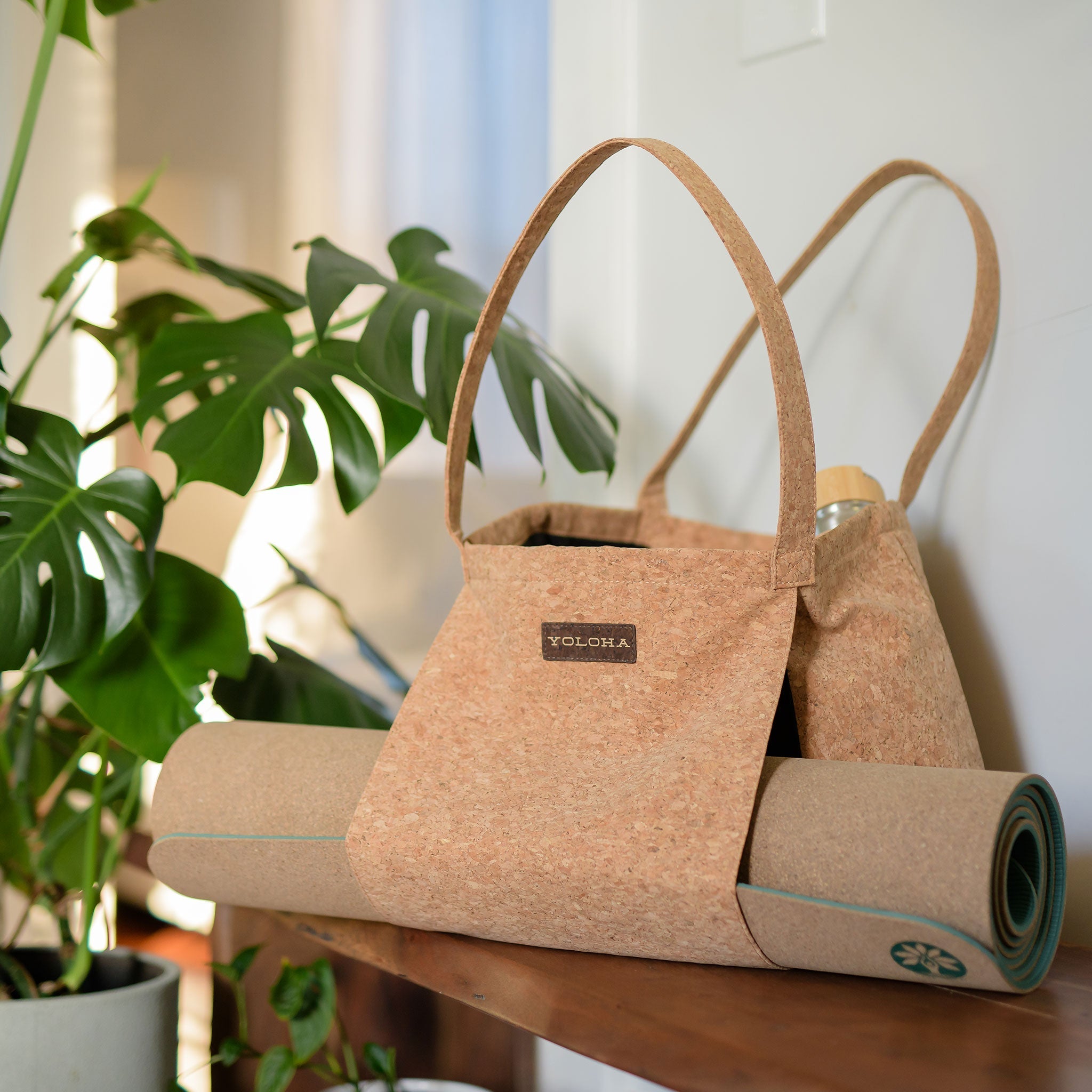 Cork Tote Bag Yoloha Yoga