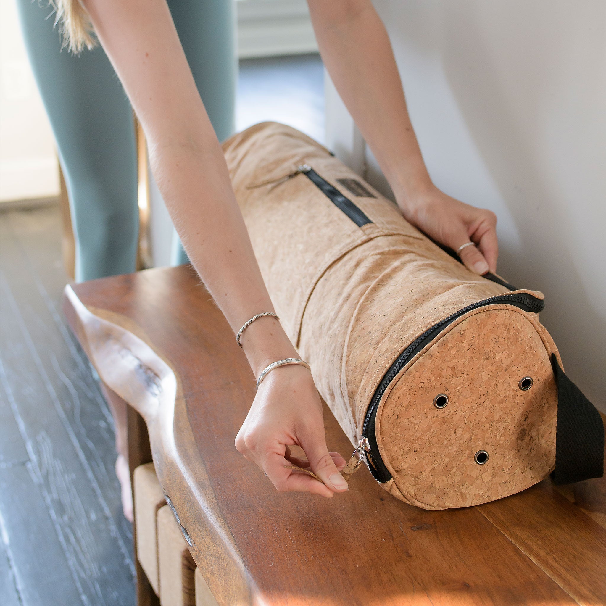 Cork Yoga Mat Carrier Yoloha Yoga