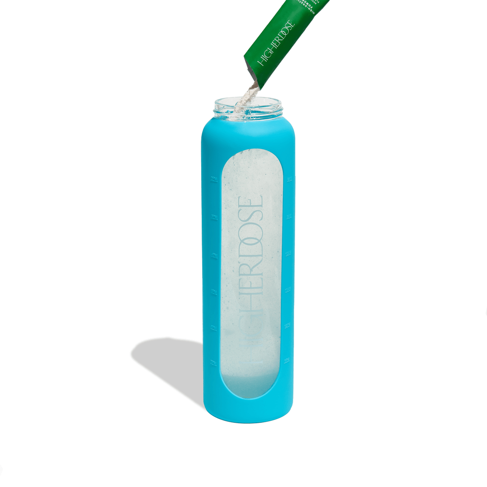 DailyDOSE Time - Marked Glass Water Bottle HigherDOSE