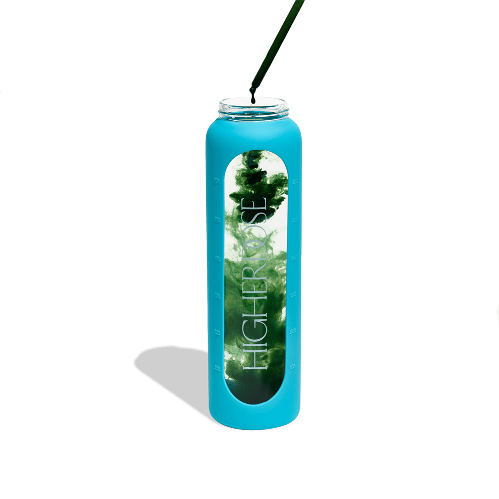 DailyDOSE Time - Marked Glass Water Bottle HigherDOSE