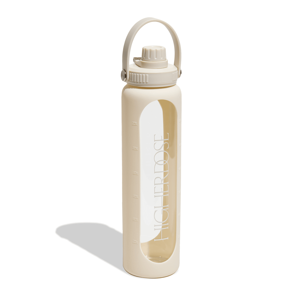 DailyDOSE Time - Marked Glass Water Bottle HigherDOSE