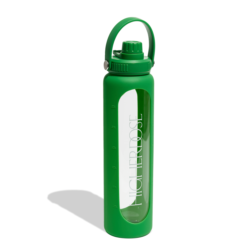 DailyDOSE Time - Marked Glass Water Bottle HigherDOSE