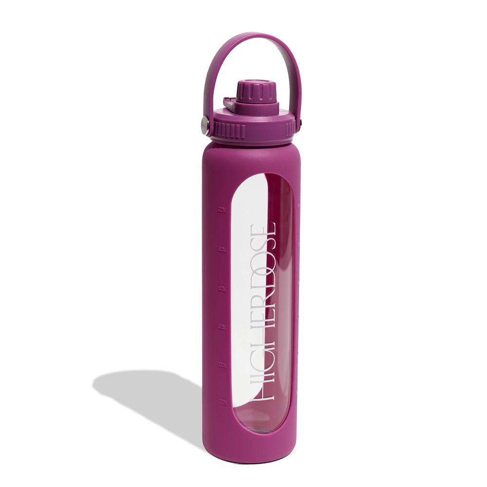 DailyDOSE Time - Marked Glass Water Bottle HigherDOSE