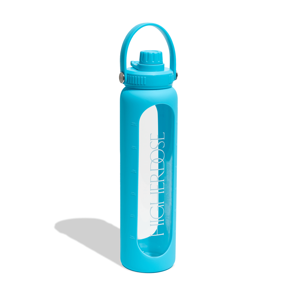DailyDOSE Time - Marked Glass Water Bottle HigherDOSE
