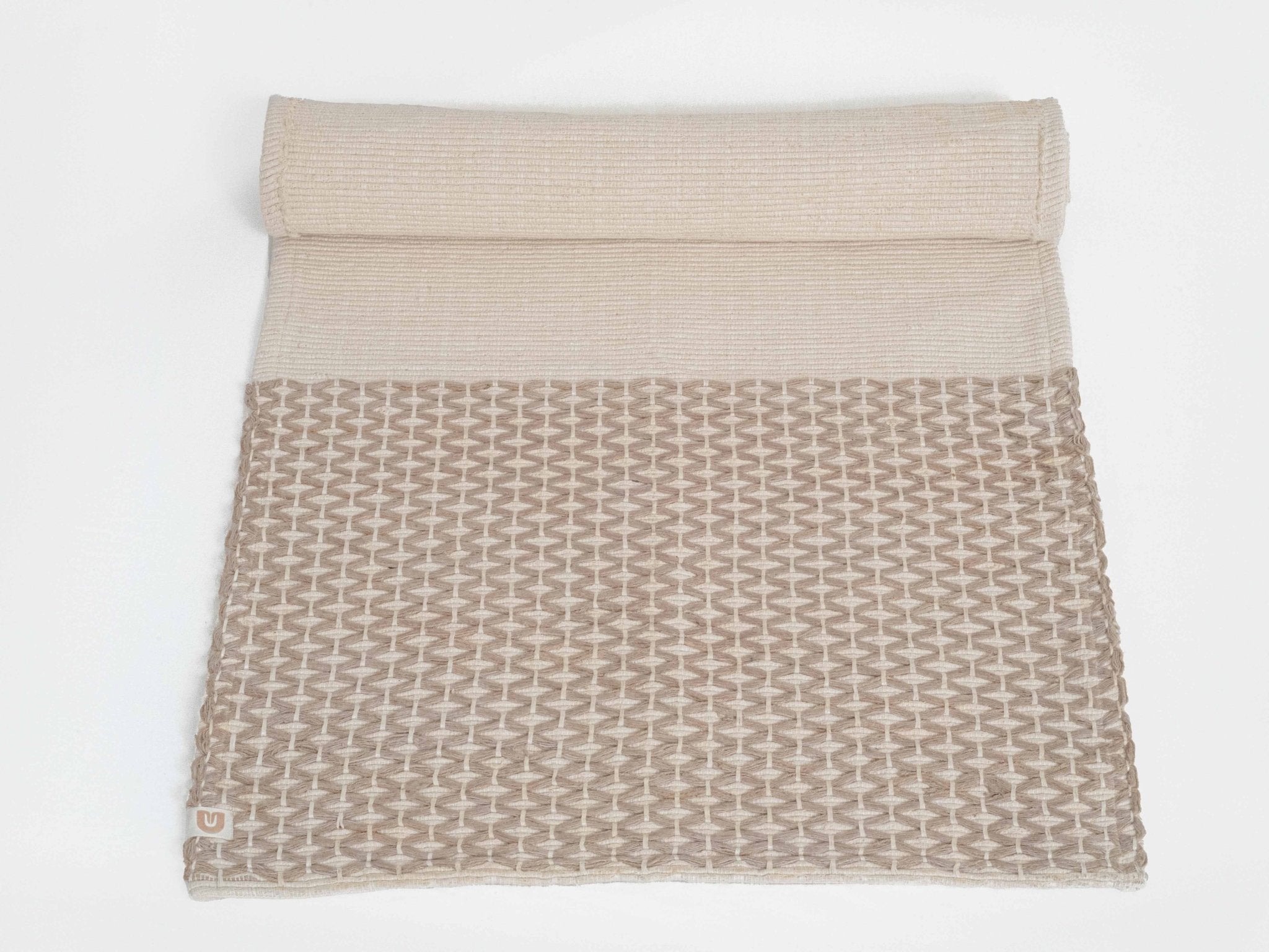 Diamond Yoga Mat - Clay & Cream 7mm okoliving