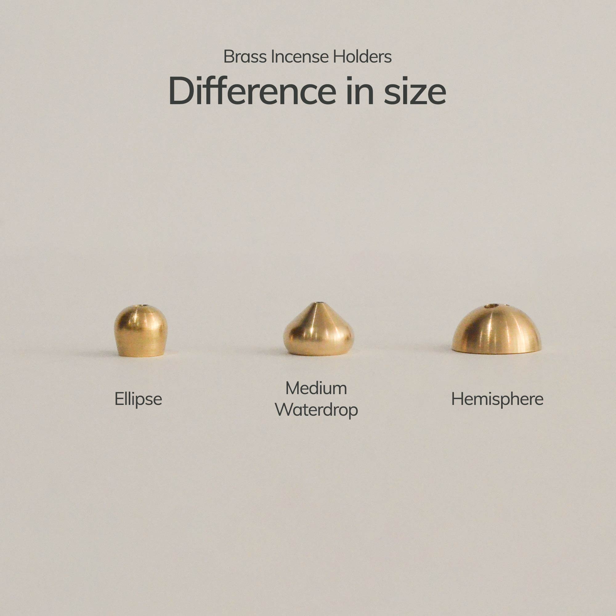 Ellipse Brass Incense Holder CEDAR AND MYRRH