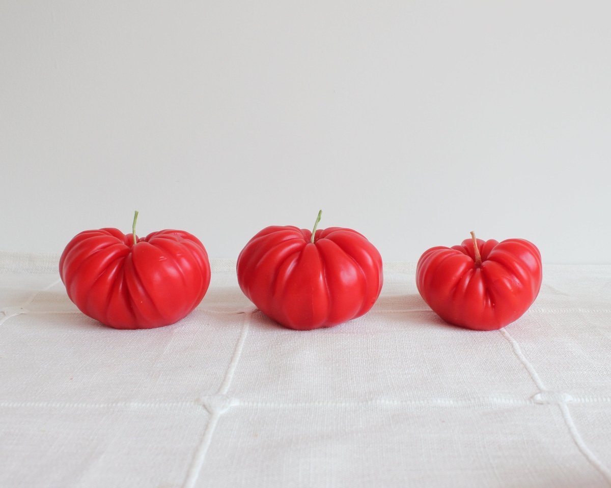 EXTRA LARGE HEIRLOOM TOMATO BEESWAX CANDLE Happy Organics