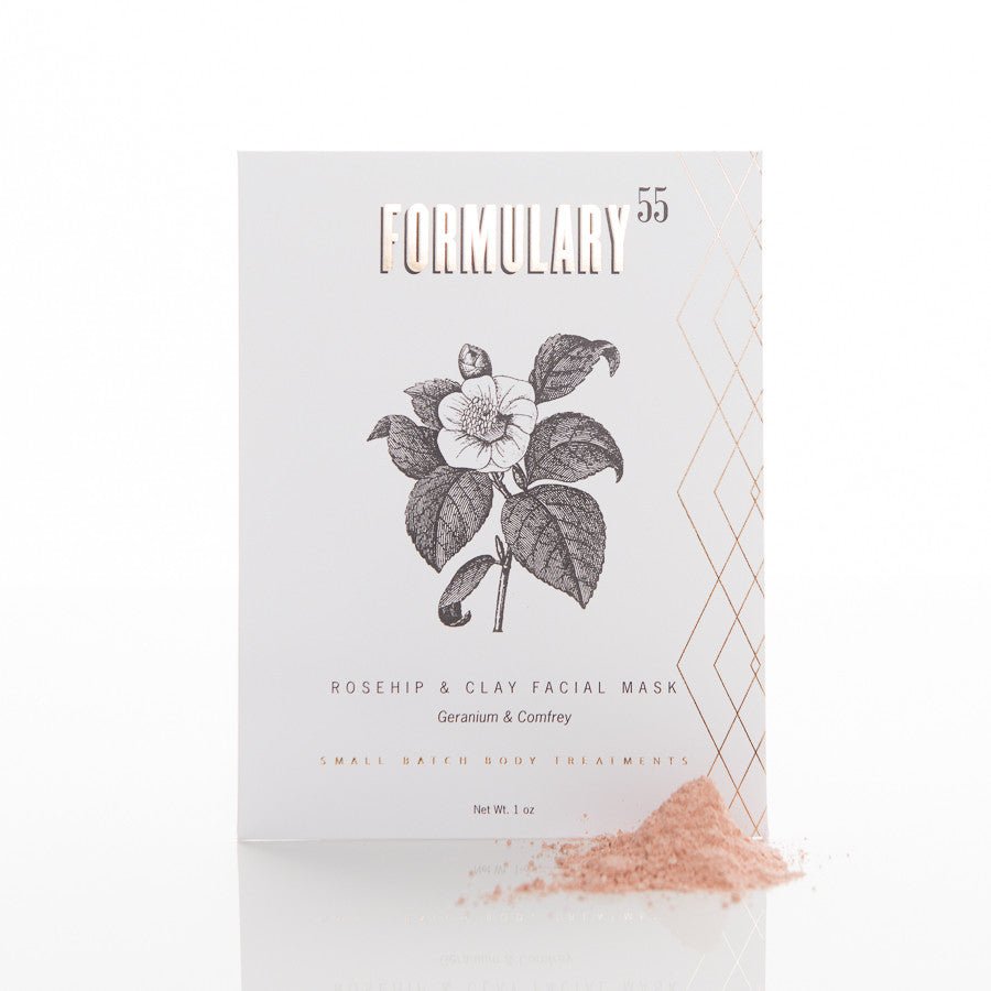 Face Mask Botanical Treatment - ROSEHIP & CLAY Formulary 55