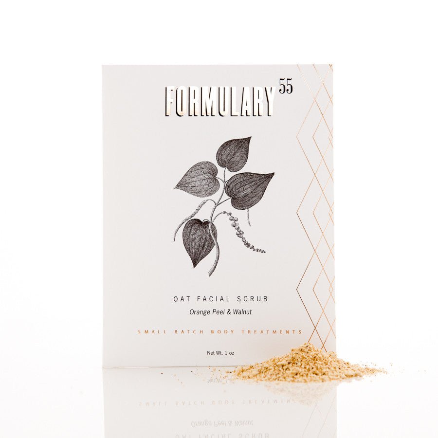 Facial Scrub Botanical Treatment - ORGANIC Oats & Orange Formulary 55