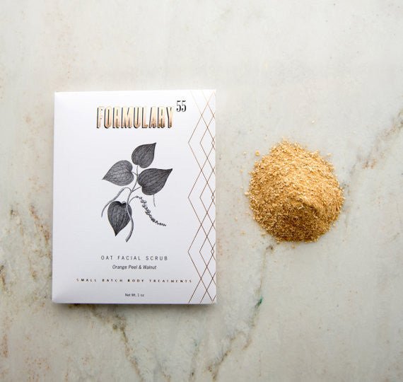 Facial Scrub Botanical Treatment - ORGANIC Oats & Orange Formulary 55