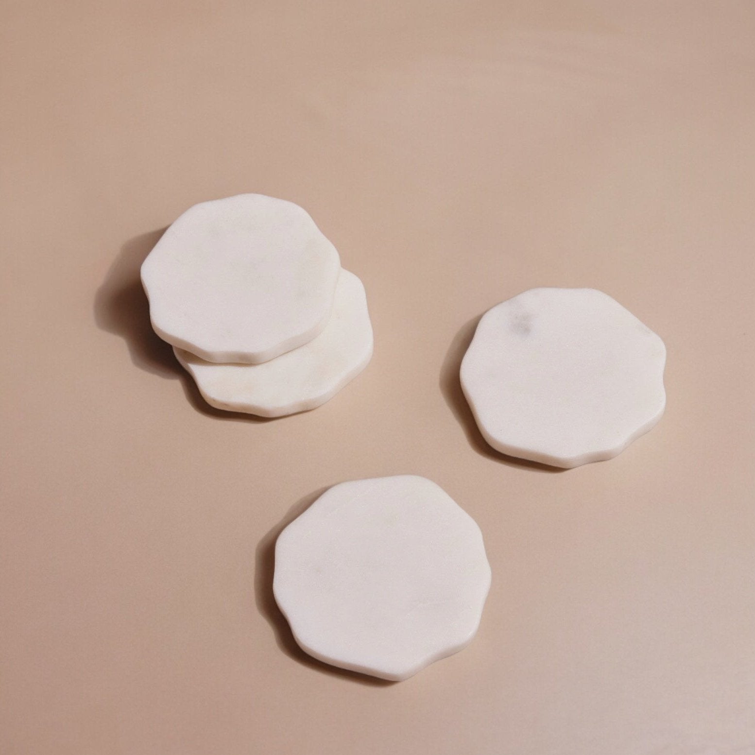 Flor Marble Coasters (Set of Four) by MESO MESO