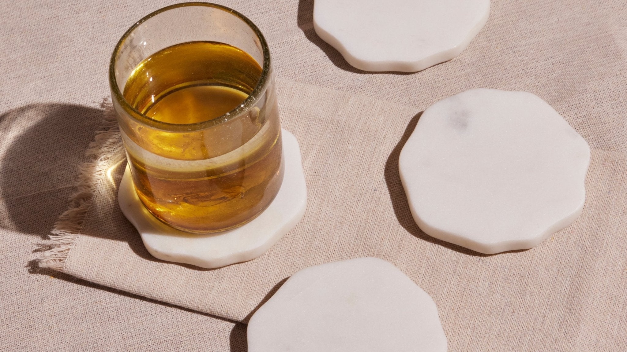 Flor Marble Coasters (Set of Four) by MESO MESO