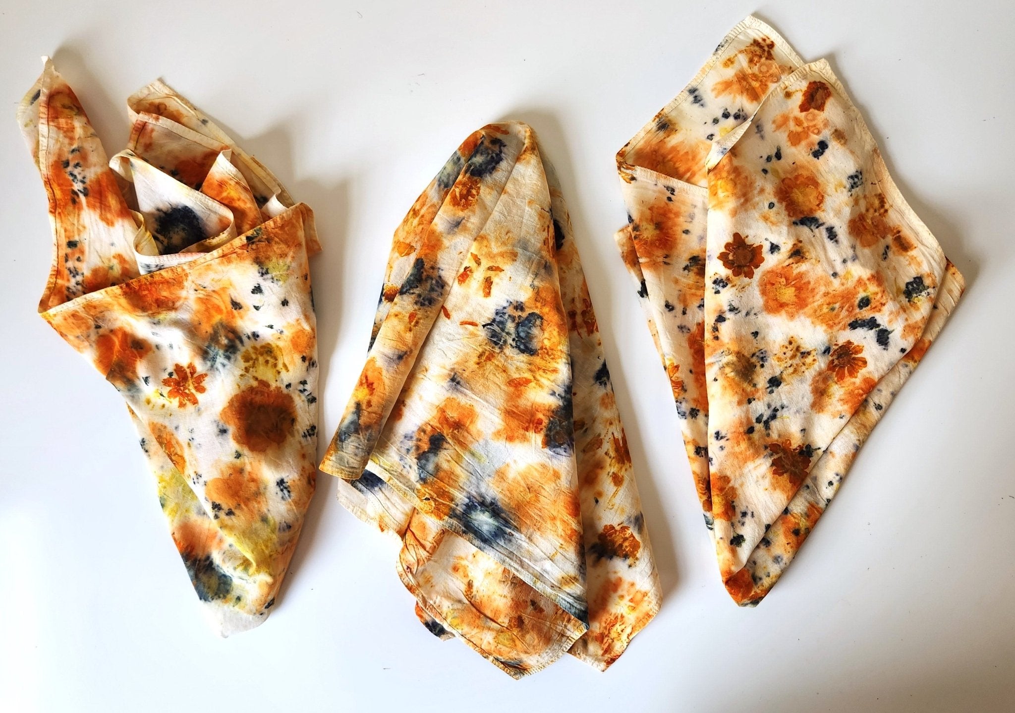 Floral Printed Organic Cotton Bandana dyekween