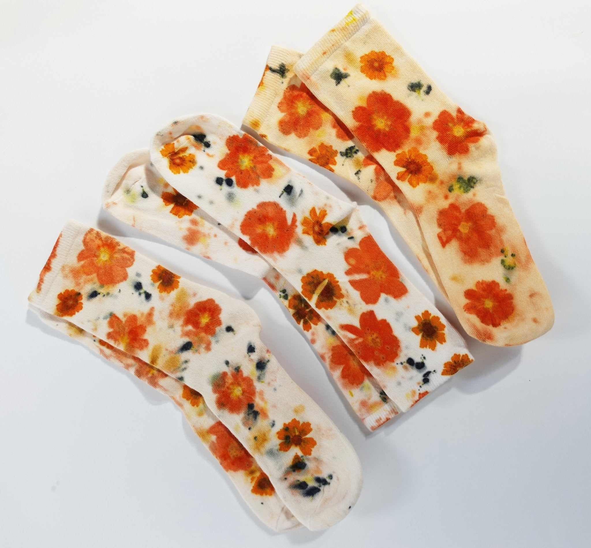 Flower Power Cotton Crew Sock dyekween