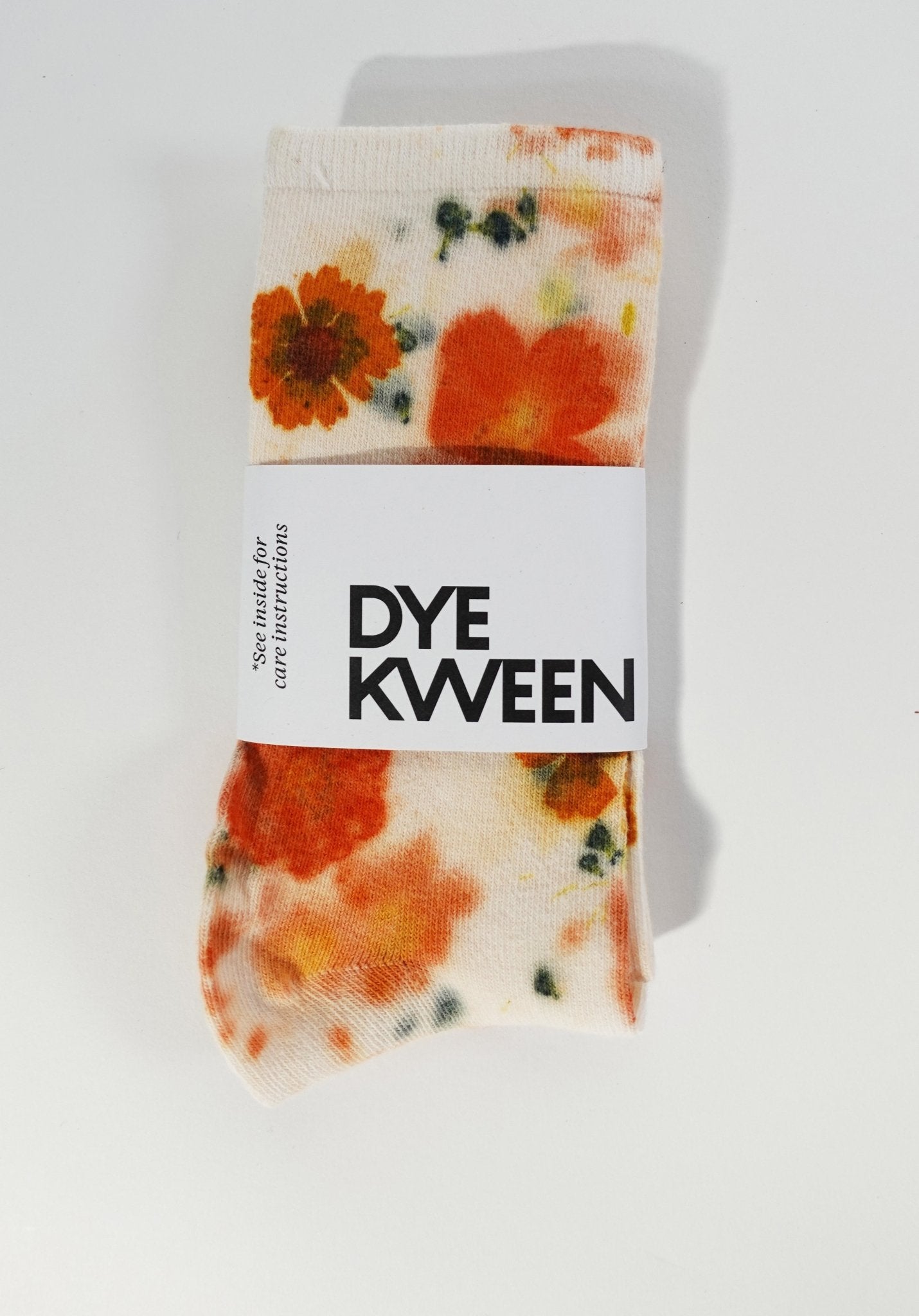 Flower Power Cotton Crew Sock dyekween