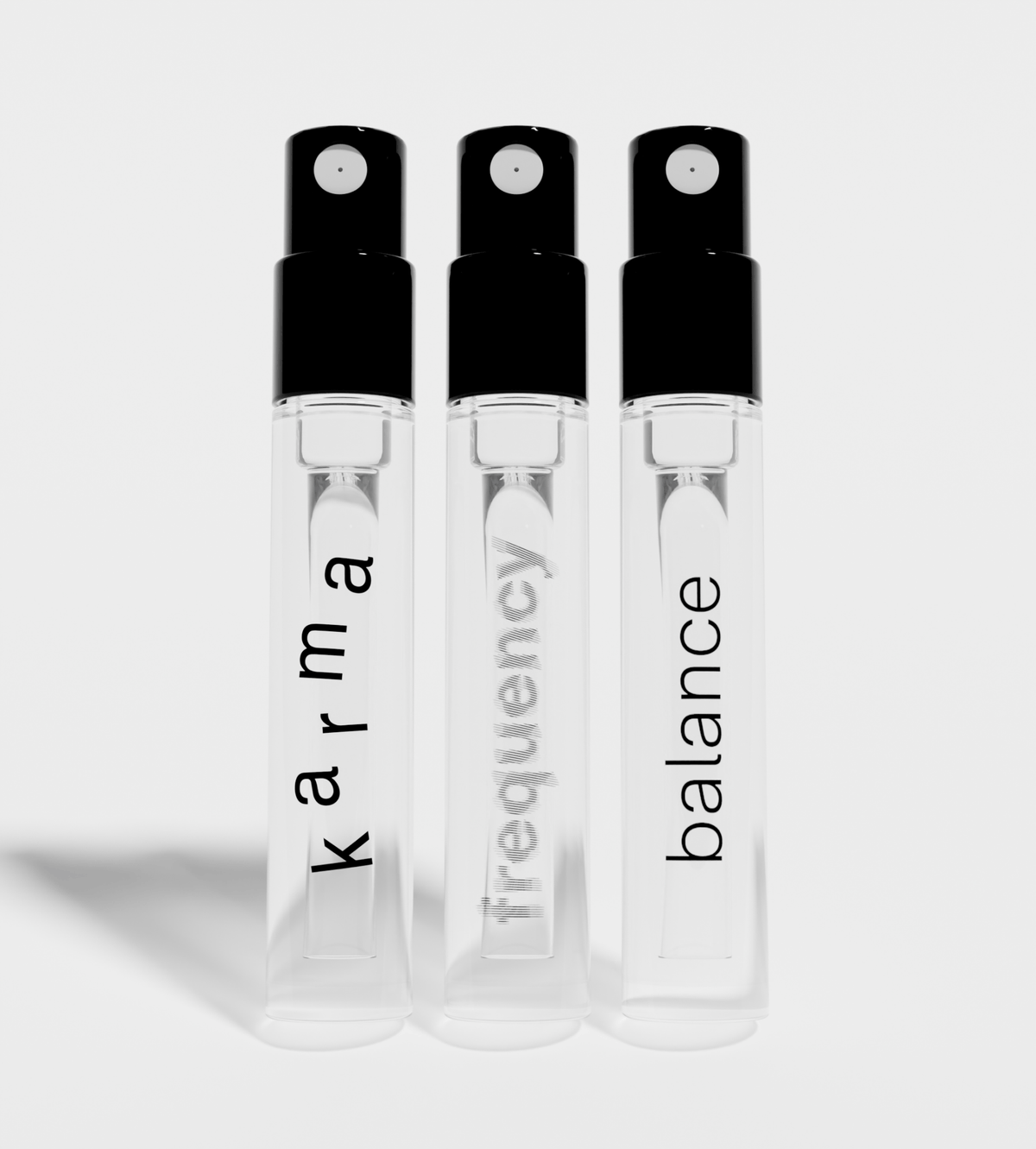 Jack Henry Fragrance Discovery Set with three sample sprays: Karma, Frequency and Balance