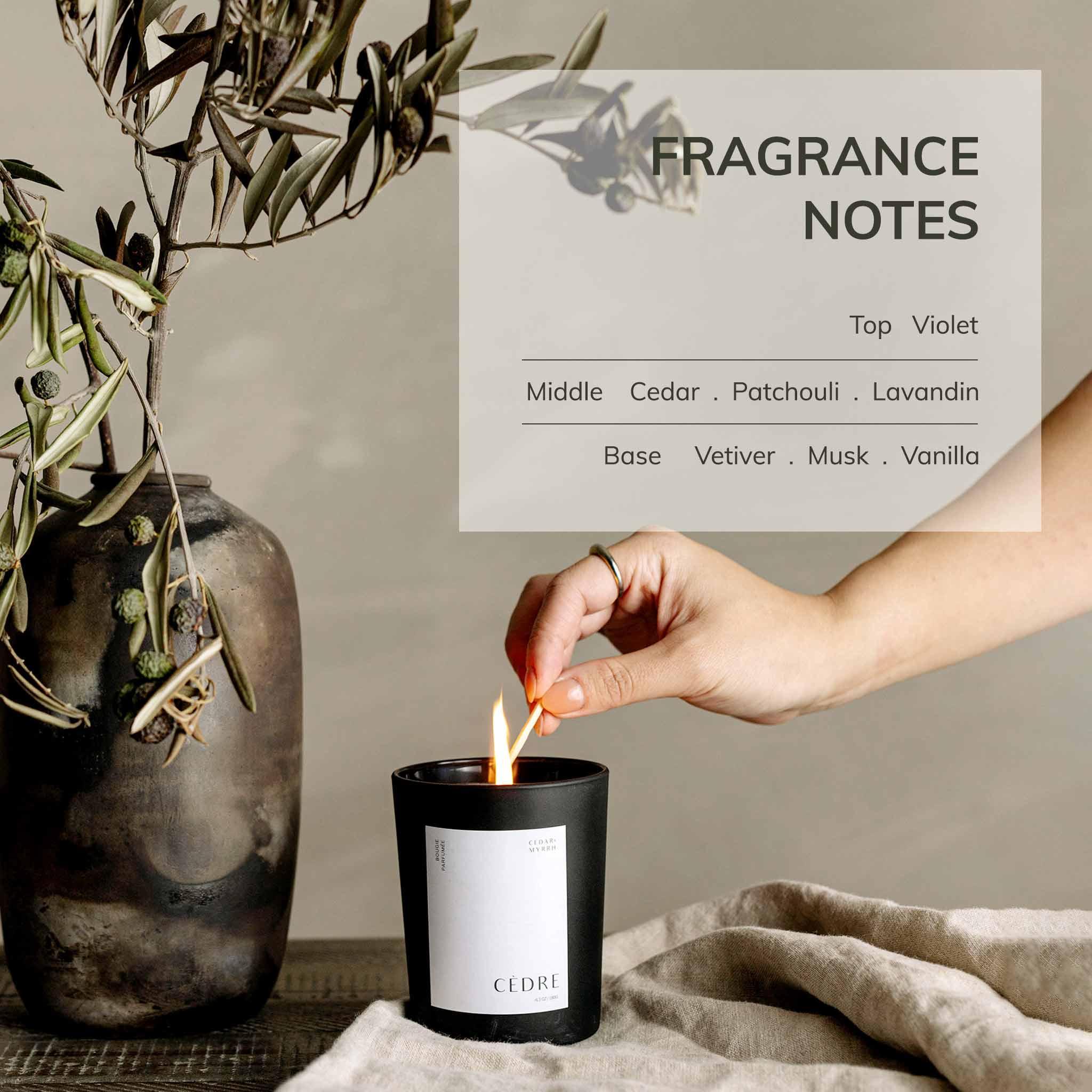 Bougie Perfumée Cèdre
