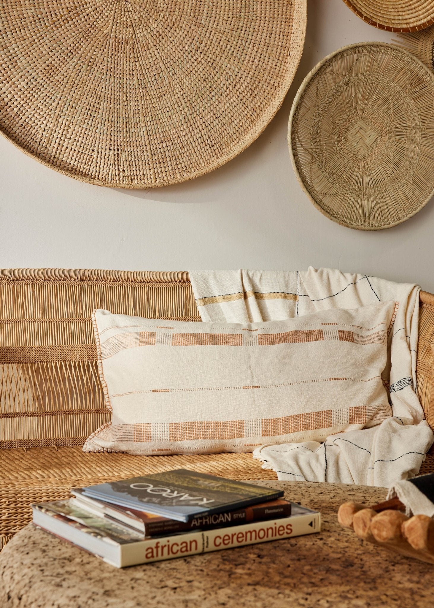 Fulcrum Sahara Oversized Cotton Lumbar Pillow Kanju Interiors