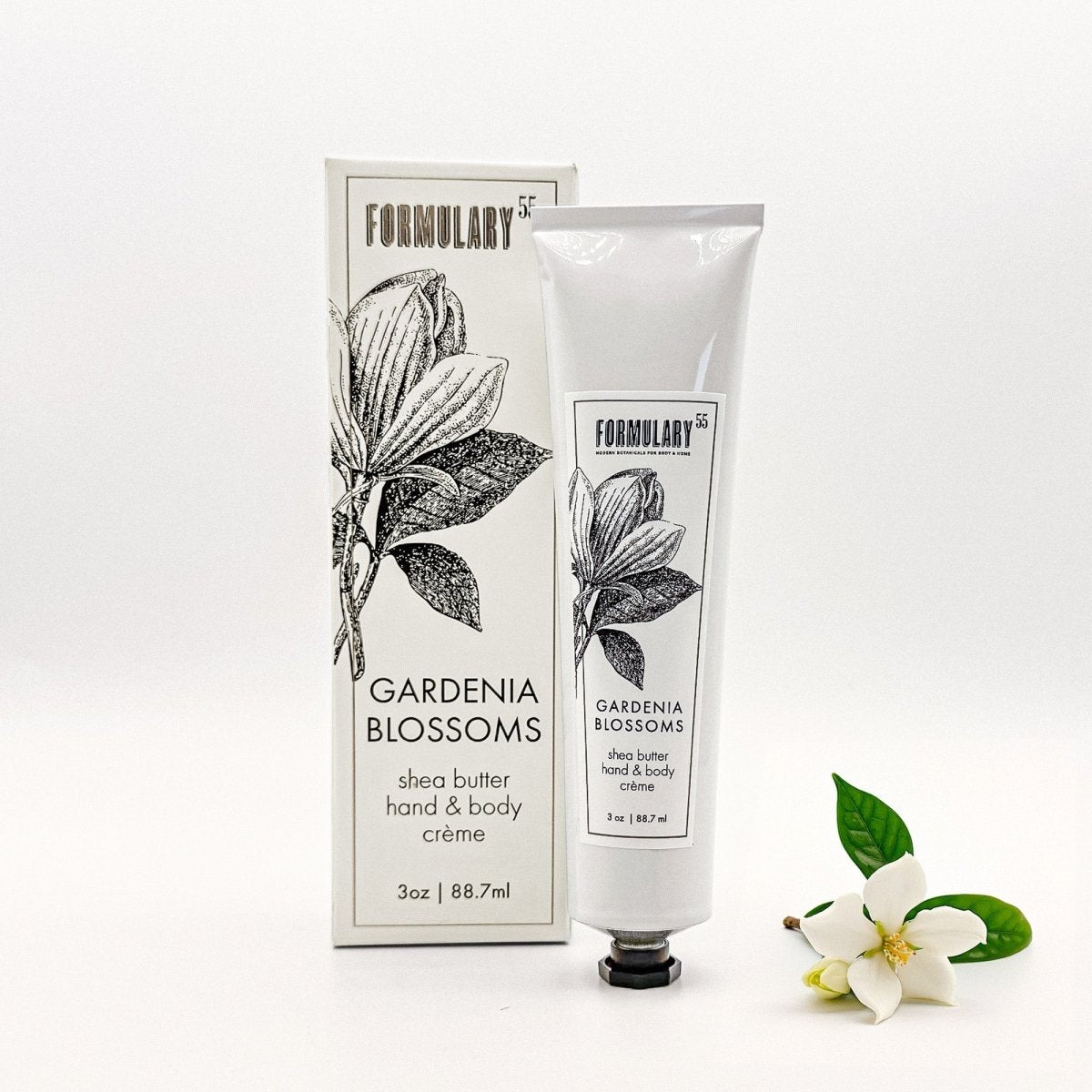 Gardenia Blossoms - On-the-Go Shea Butter Hand and Body Creme Tube Formulary 55