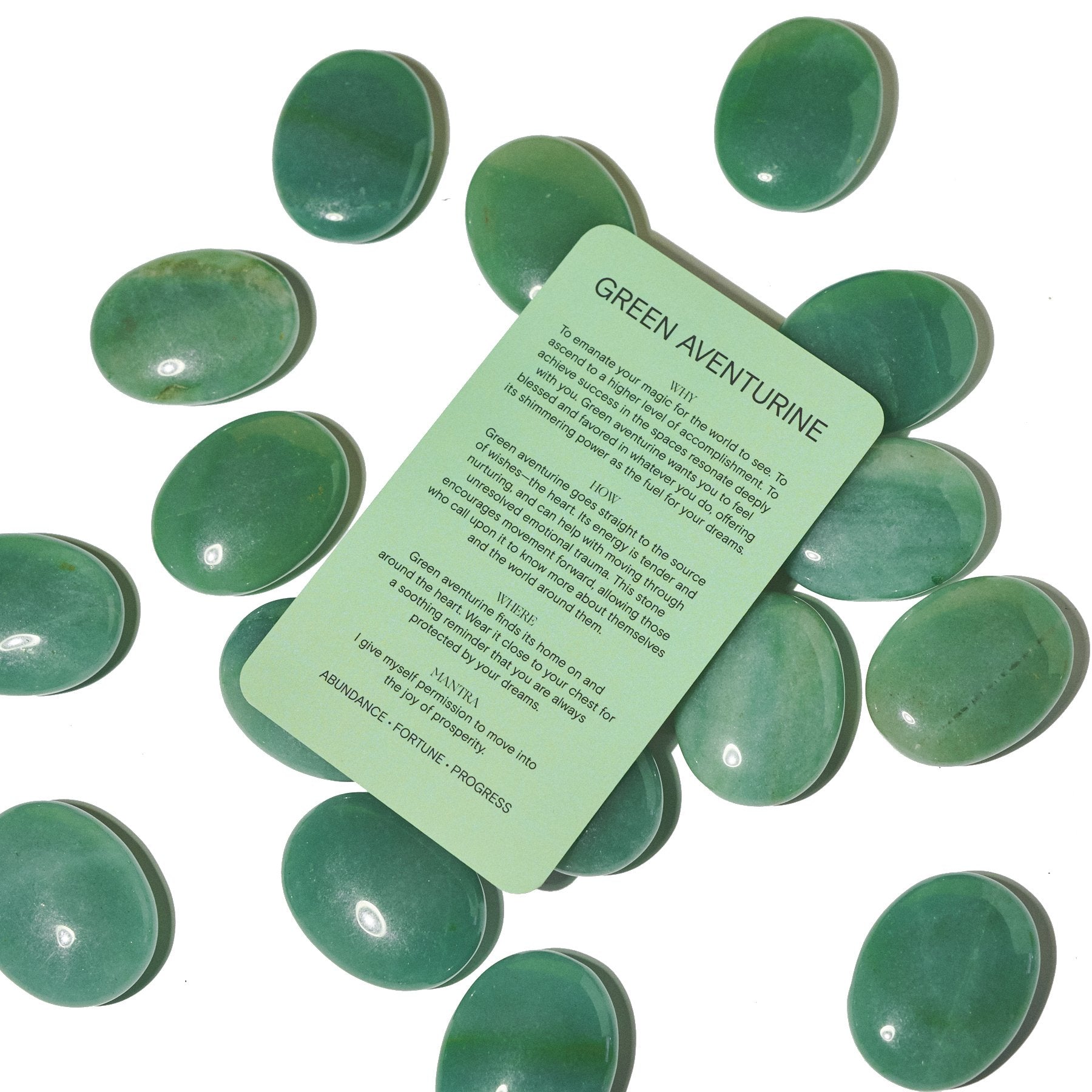 Green Aventurine Palm Stone