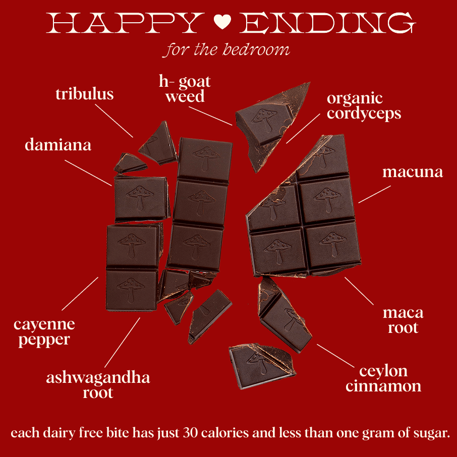 Happy Ending Functional Mushroom Chocolates alice mushrooms