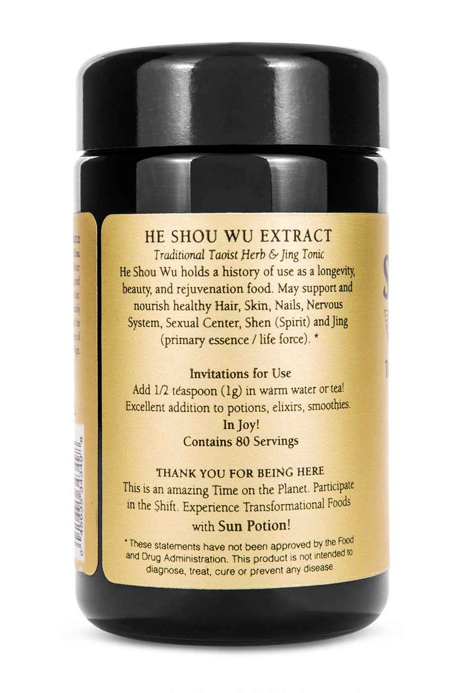 He Shou Wu (Wildcrafted) Sun Potion