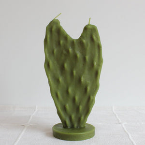 Heart Nopal Cactus Beeswax Candle Happy Organics