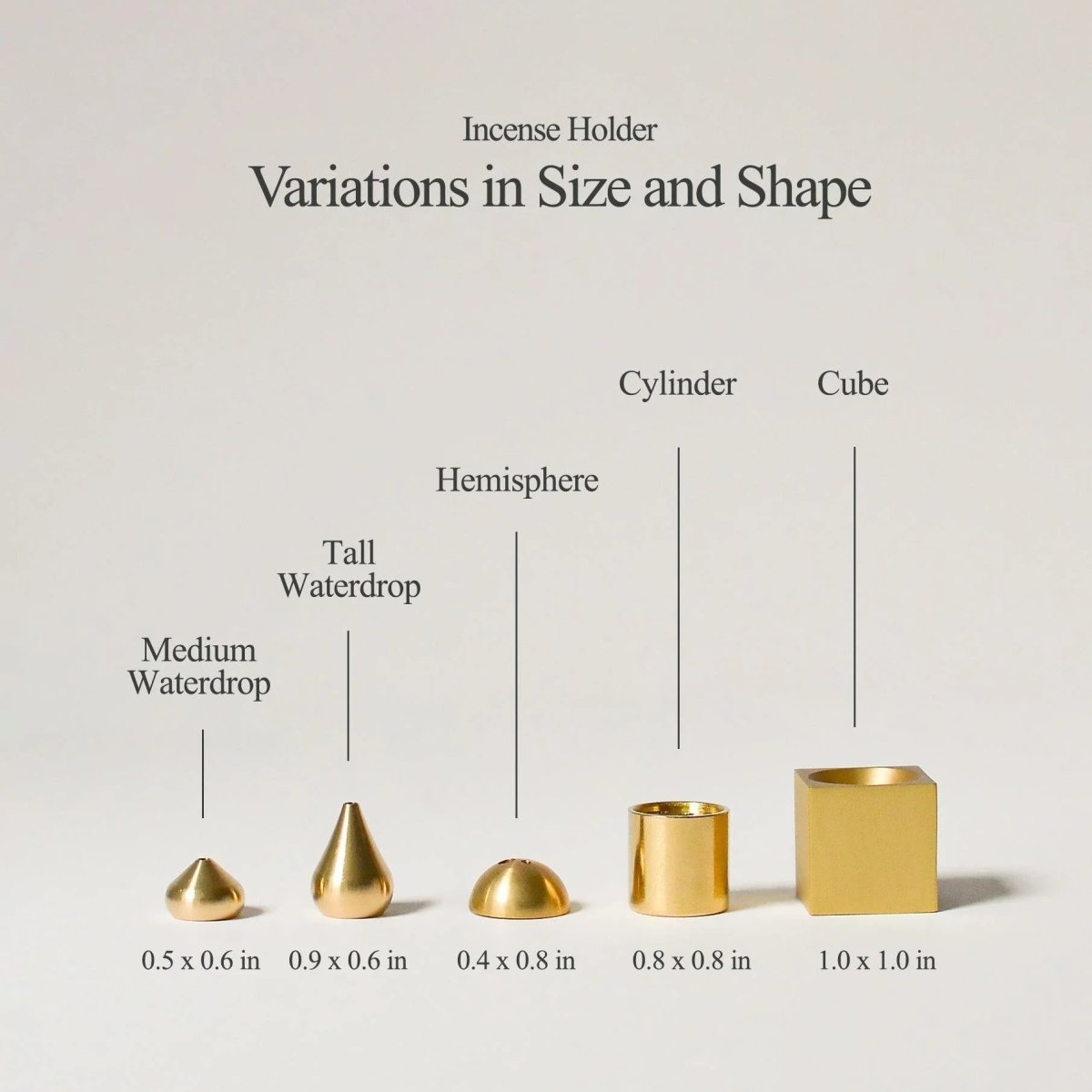 Hemisphere Brass Incense Holder CEDAR AND MYRRH