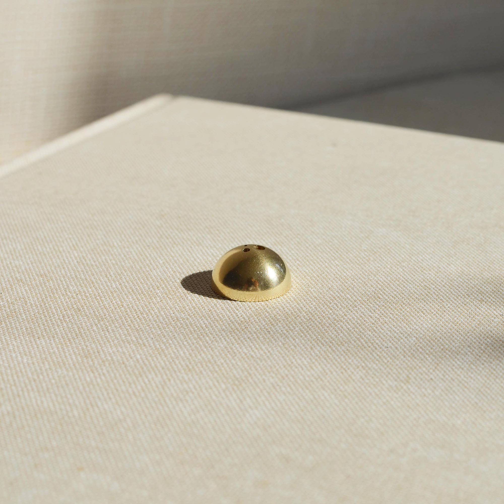 Hemisphere Brass Incense Holder CEDAR AND MYRRH