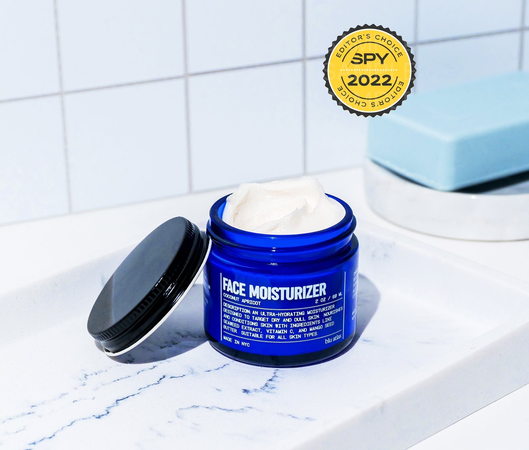 Hydrating Face Moisturizer for All Skin Types Blu Atlas