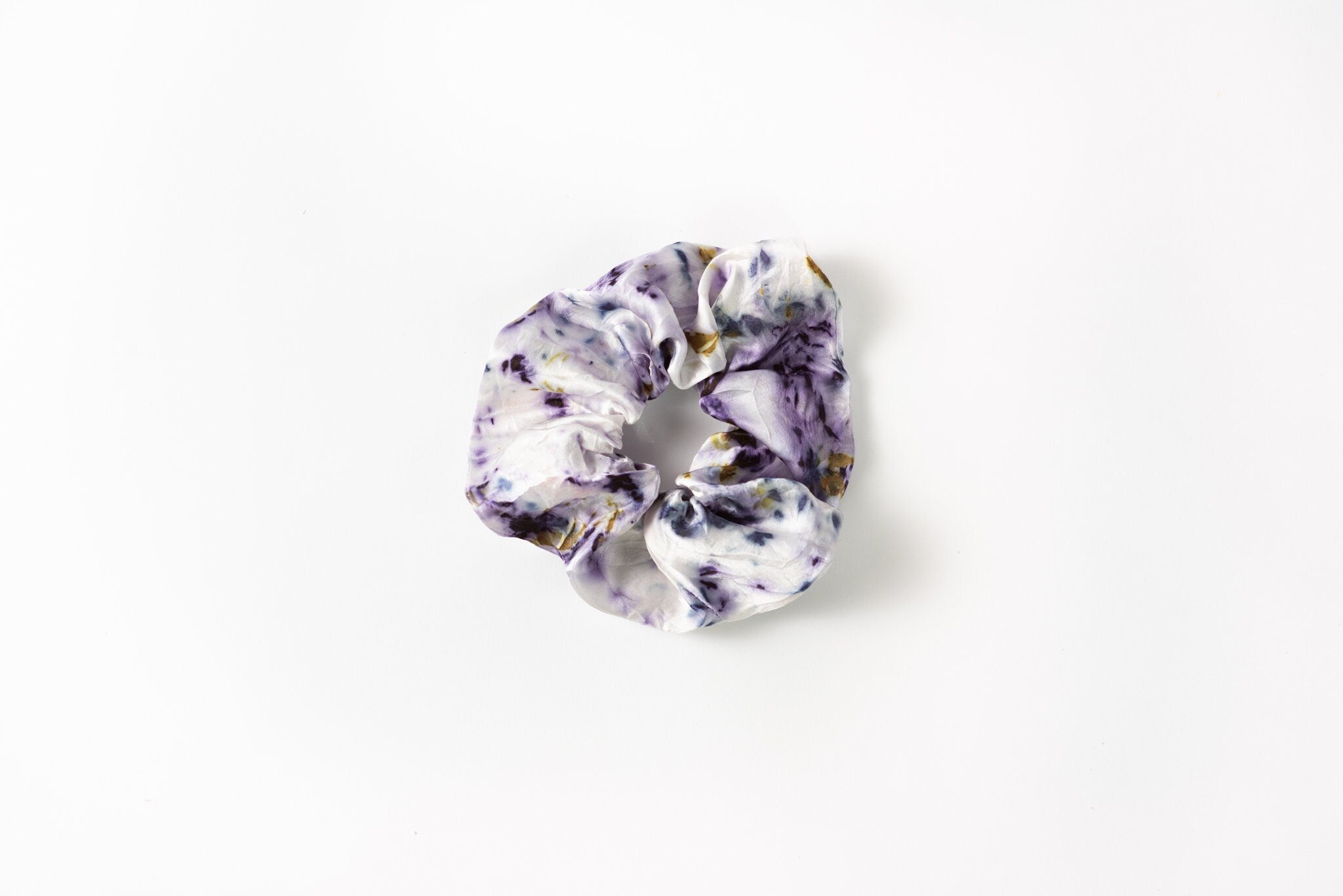 Botanically Dyed Silk Hair Scrunchie