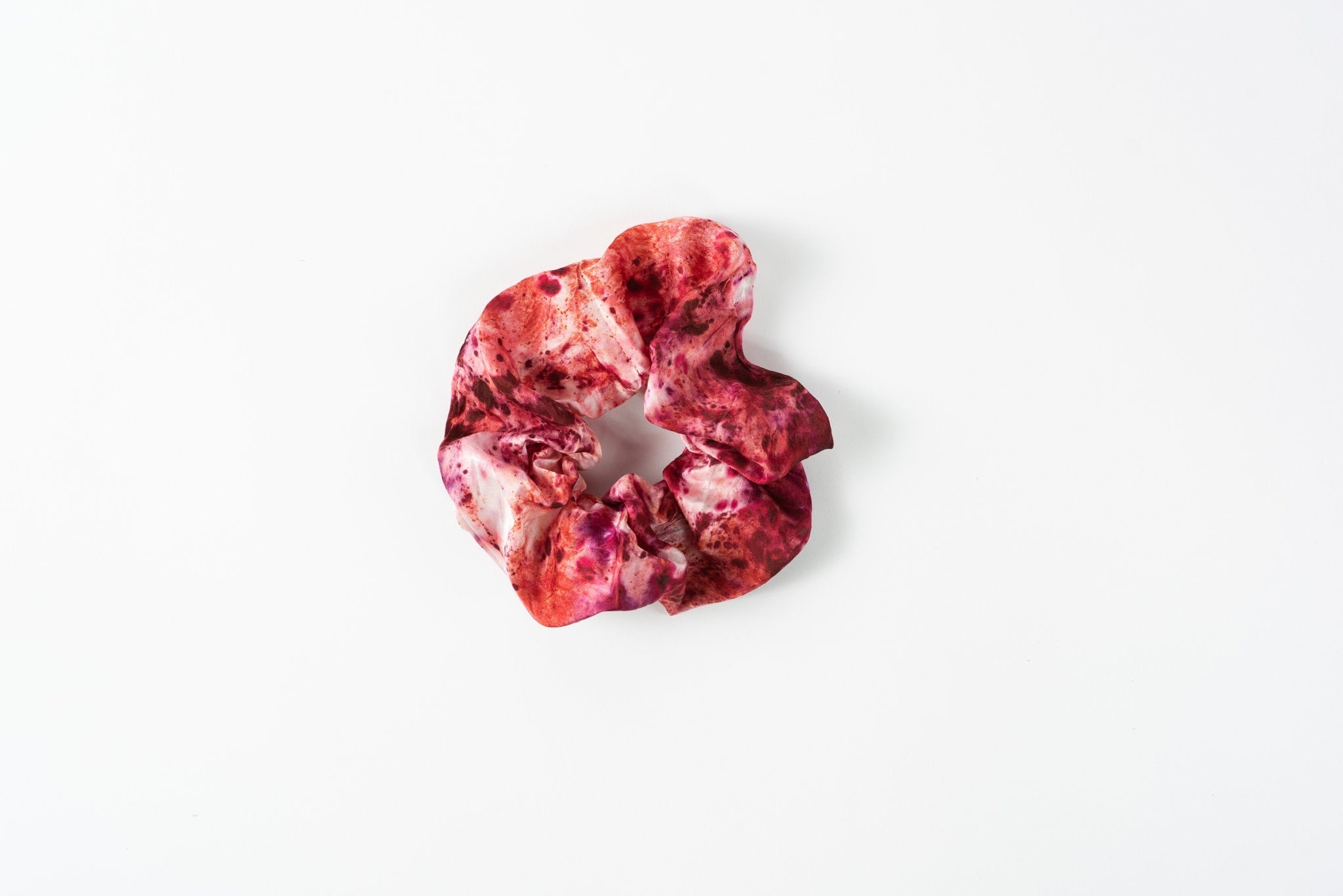 Botanically Dyed Silk Hair Scrunchie