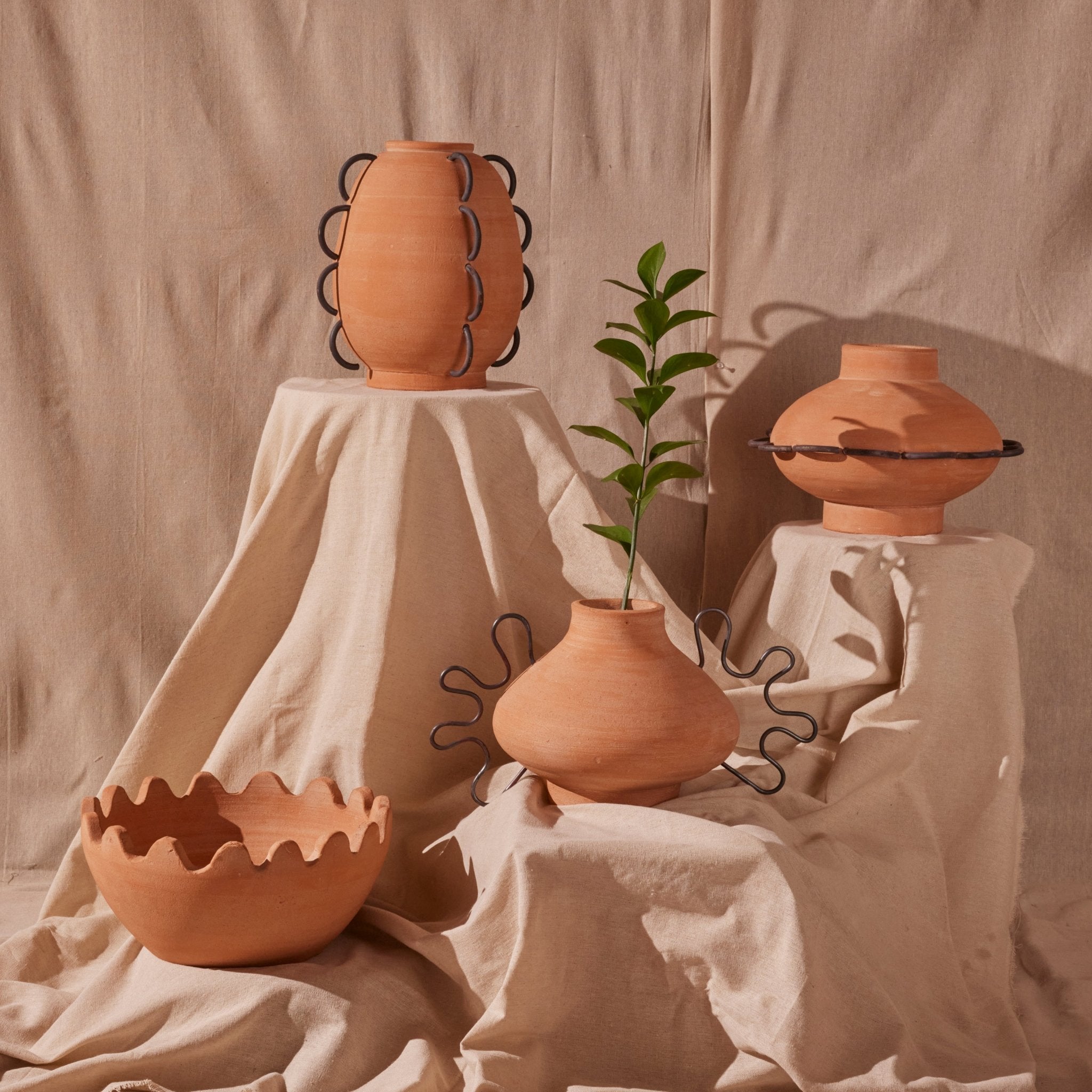 Ines Terracota Vessel by Diego Olivero Studio MESO