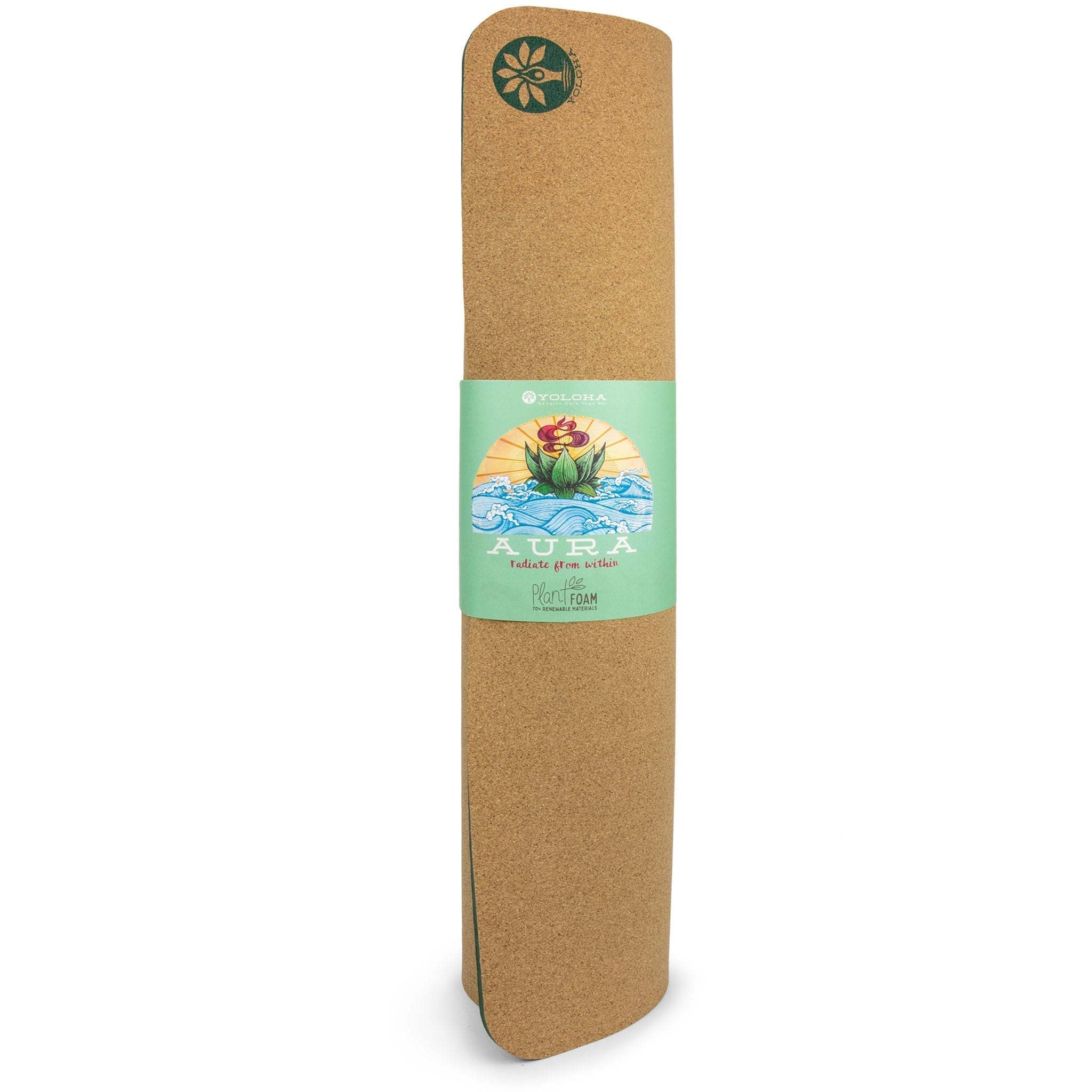 Inhale Exhale Aura Cork Yoga Mat Yoloha Yoga