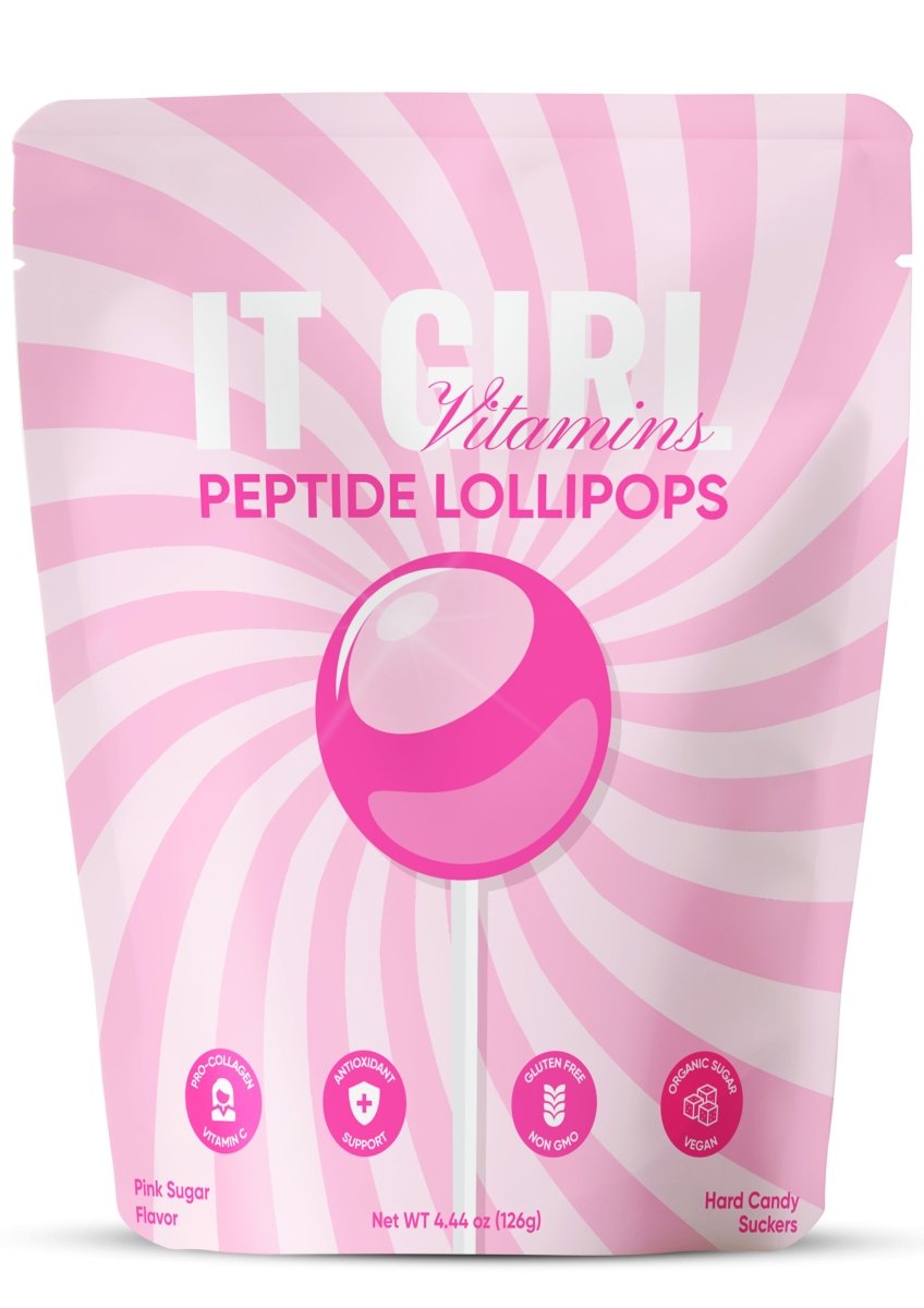 It Girl Beauty Lollipops - Collagen Peptides & Vitamin C Healthy Candy for Skin, Hair, Nails It Girl Vitamins