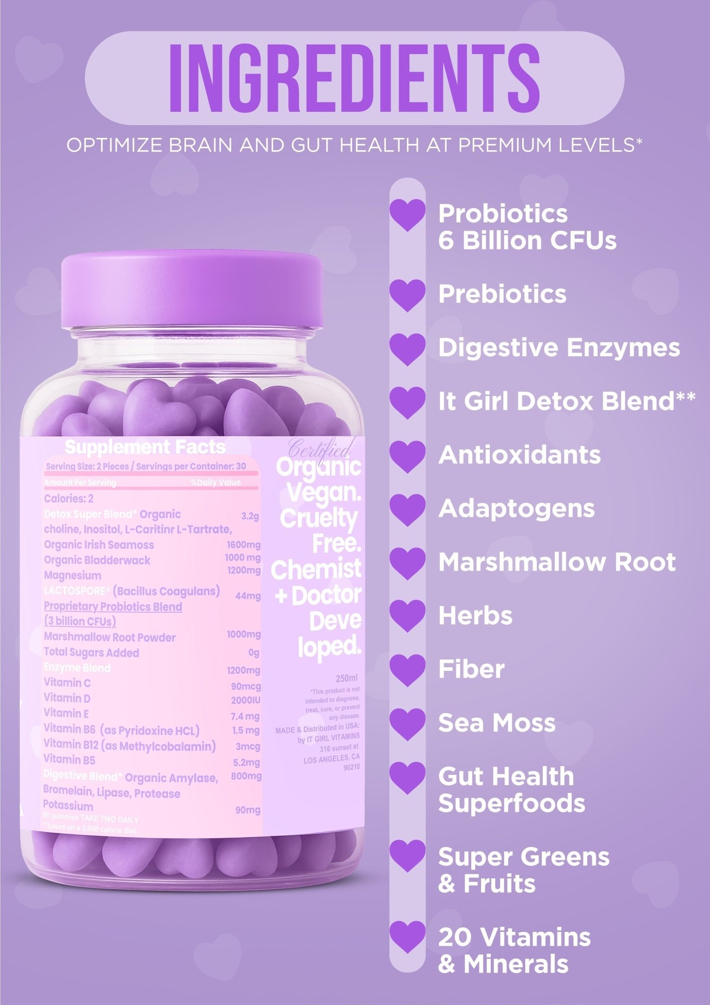 It Girl Gut Glow Up - Inside, Out. It Girl Vitamins