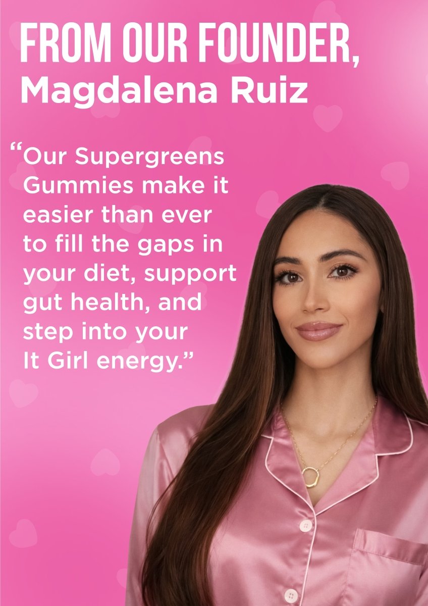It Girl Snack - Superfoods Greens Gummies in Pink Starburst Flavor It Girl Vitamins