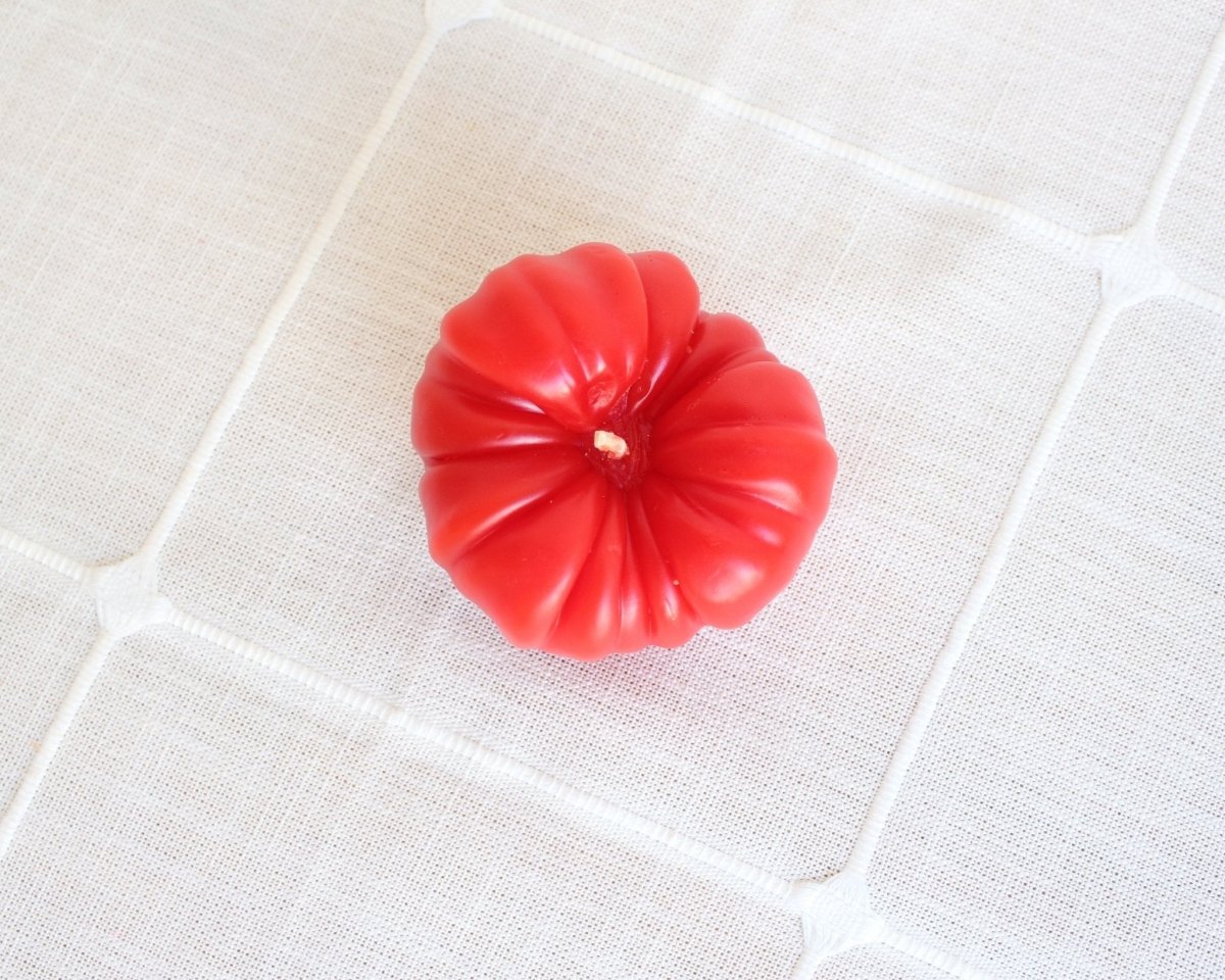 Large Red Heirloom Tomato Beeswax Candle Happy Organics