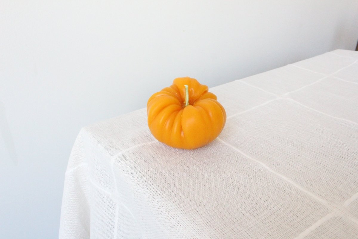 LARGE YELLOW HEIRLOOM TOMATO BEESWAX CANDLE Happy Organics